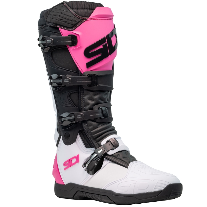 Ghete motociclete SiDi X Power SC alb-negru-roz