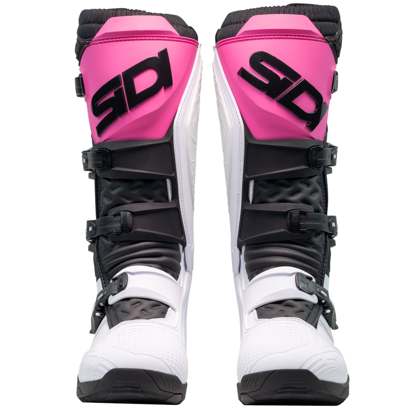 Ghete motociclete SiDi X Power SC alb-negru-roz