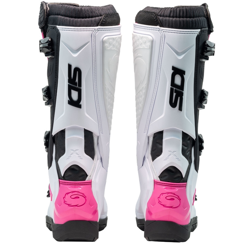 Ghete motociclete SiDi X Power SC alb-negru-roz