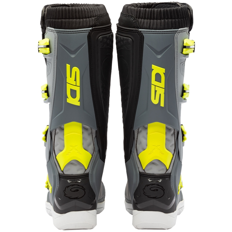 Ghete motociclete SiDi X Power SC gri-galben fluo