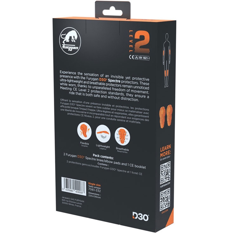 Protecții pentru cot/genunchi Furygan Spectre D3O® L2