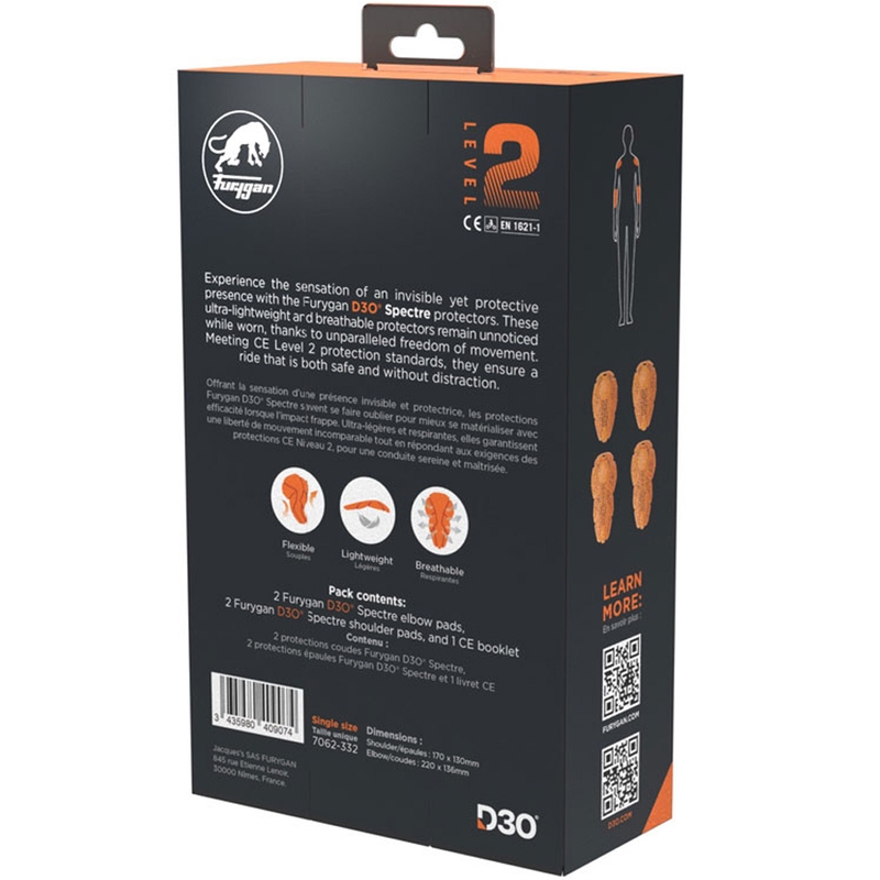 Set de protecții pentru umeri și coți Furygan Spectre D3O® L2