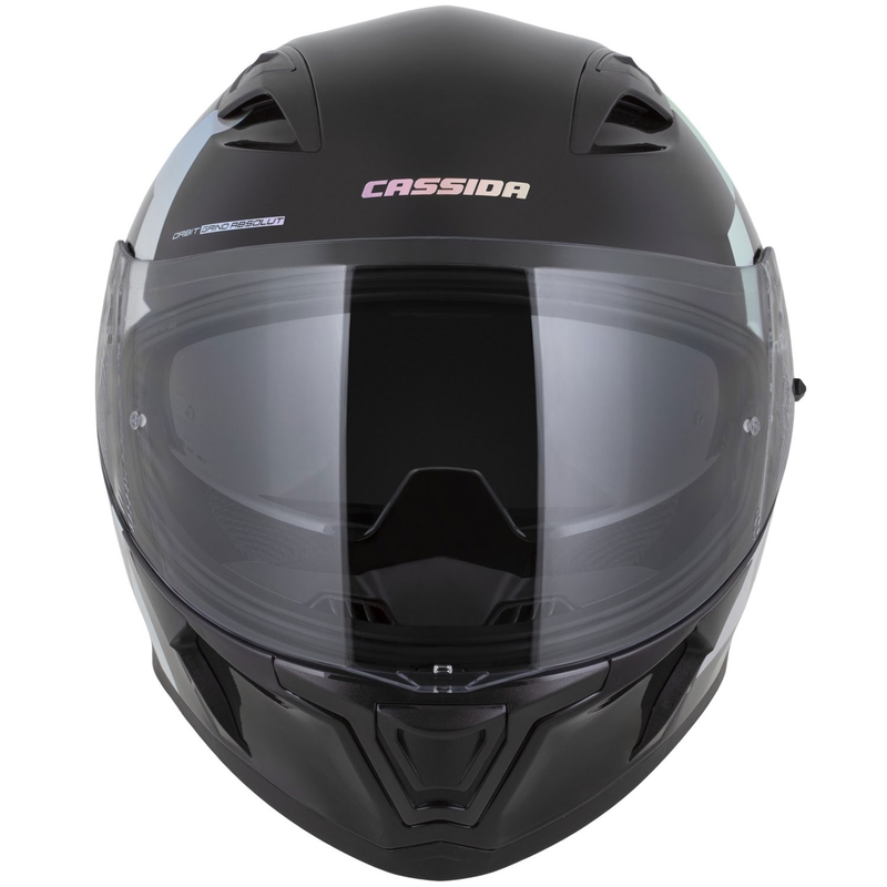 Cască integrală pentru motocicletă Cassida Orbit Grind Absolut, neagră-holografică