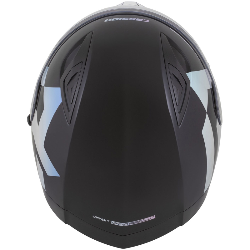 Cască integrală pentru motocicletă Cassida Orbit Grind Absolut, neagră-holografică