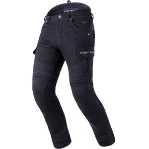 Blugi motociclisți Street Racer Cargo CE Cropped negri