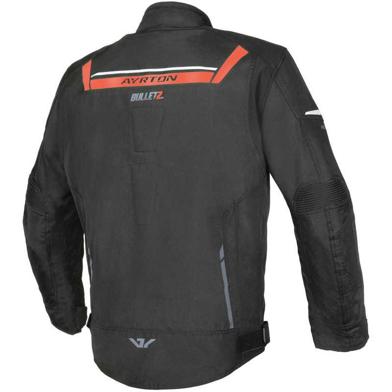 Geacă de motocicletă Ayrton Bullet II negru-roșu-gri