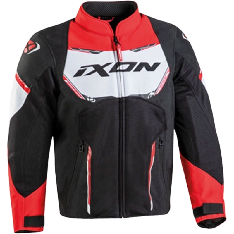Geacă motociclistă pentru copii IXON Striker Air negru-roșu-alb