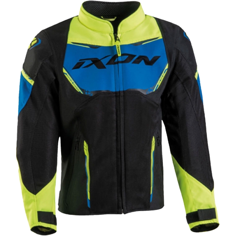 Geacă moto pentru copii IXON Striker Air negru-albastru-galben