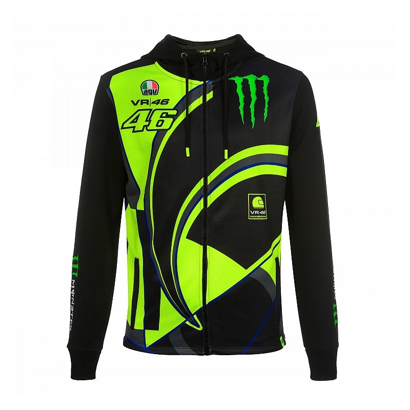 Hanorac VR46 Valentino Rossi MONSTER 46 REPLICA FLEECE negru