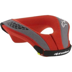 Alpinestars Sequence Youth negru-roșu-gri-galben-fuo galben pentru copii Neckwarmer