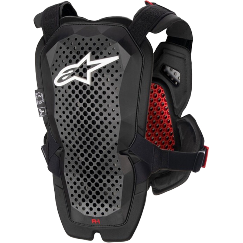 Alpinestars A-1 PRO protector de piept negru-antracite-roșu