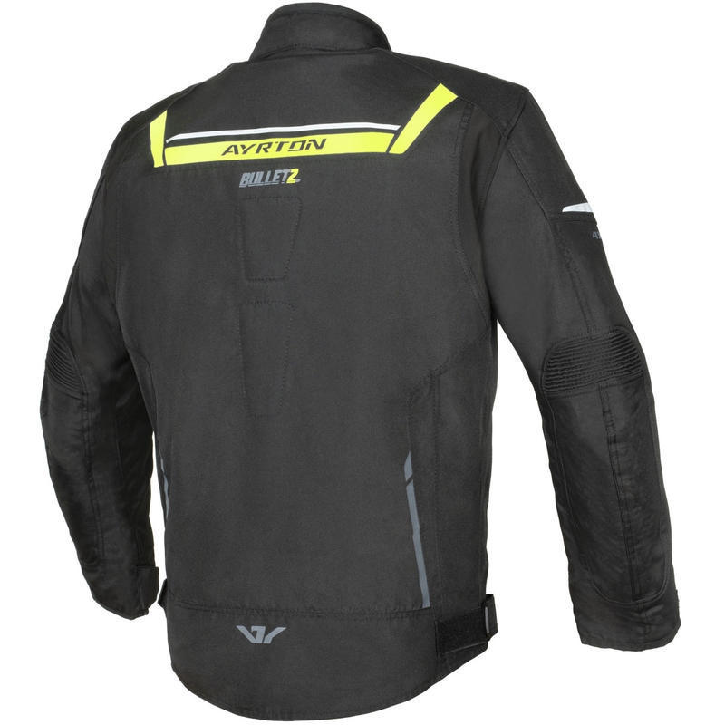 Geacă de motocicletă Ayrton Bullet II negru-galben fluo-gri