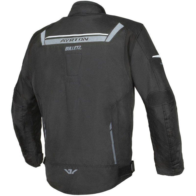 Geacă de motocicletă Ayrton Bullet II negru-gri închis