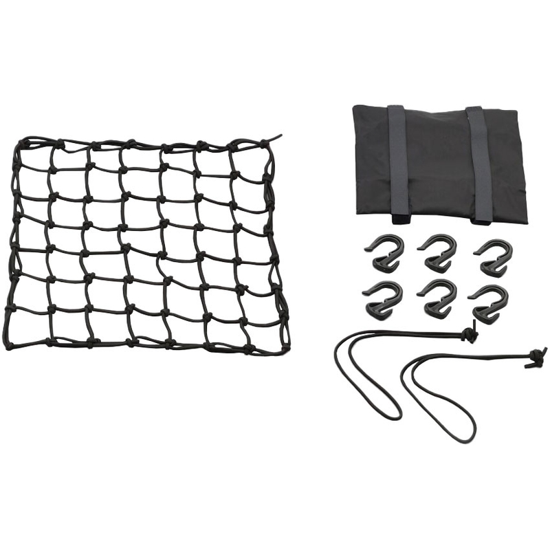 Plasa de bagaje flexibila pentru motociclete cu carlige din plastic Daytona 30 x 30 cm neagra