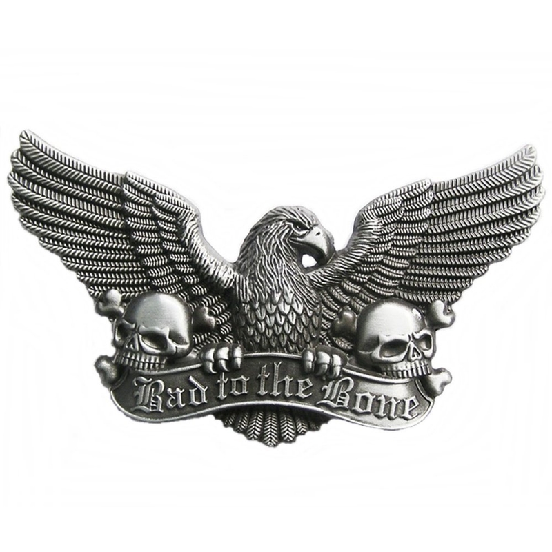 Cataramă de centură Bad to the bone Vultur lichidare