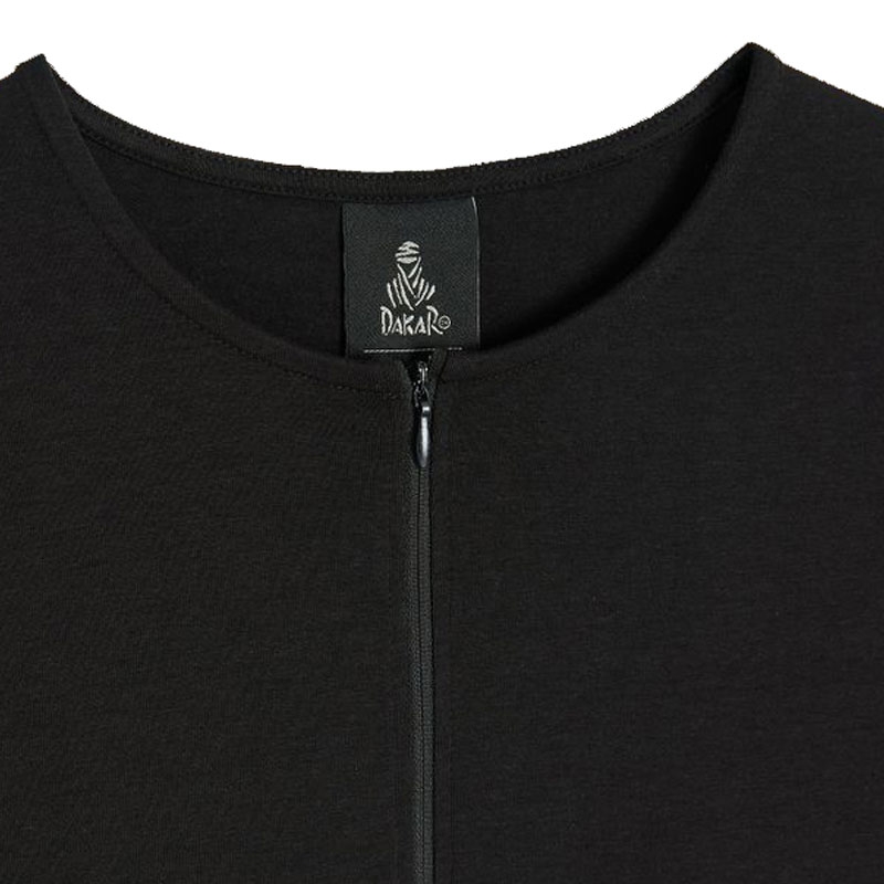 Tricou Dakar DKR Zipp pentru femei, negru