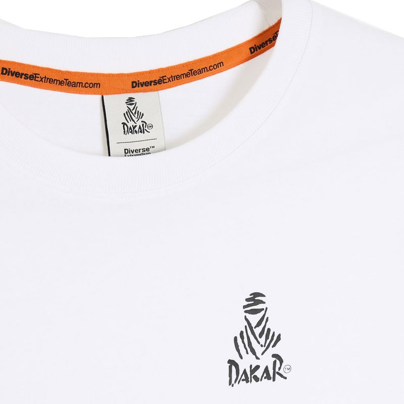 Tricou Dakar LOGO SM 256 alb