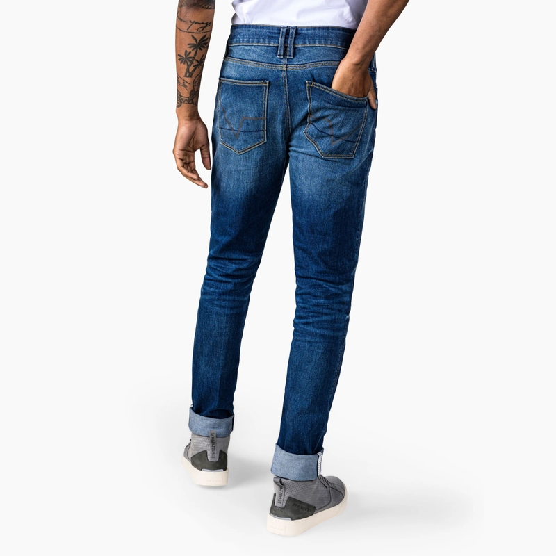 Blugi motocicletă Revit Carlin SK Extra Cropped albaștri
