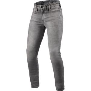 Blugi motocicletă Revit Piston 3 Skinny Extra Cropped gri spălat