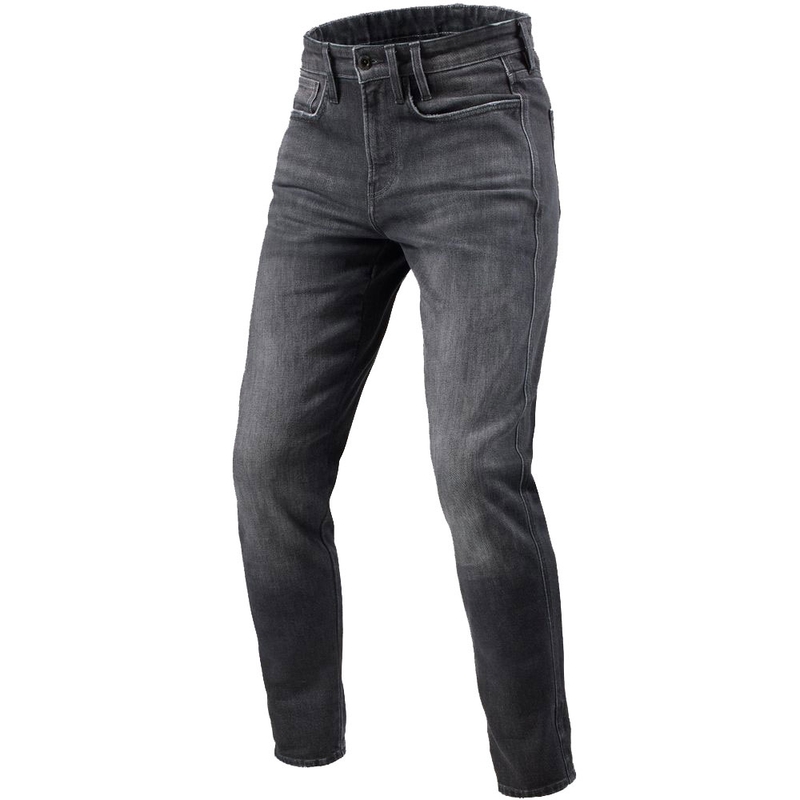 Blugi motociclisți Revit Kai Skinny Extra Cropped, gri mediu, pentru motocicletă