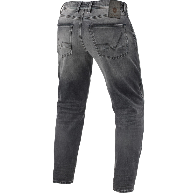 Blugi motocicletă Revit Ortes TF Extra Cropped gri spălat