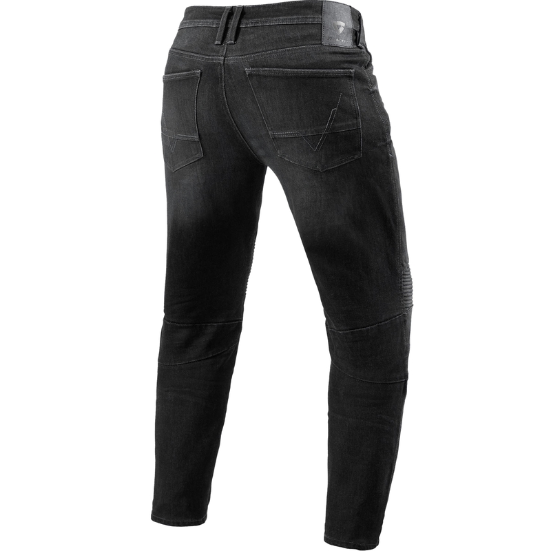 Blugi motocicletă Revit Moto 2 TF Extra Cropped gri închis spălati