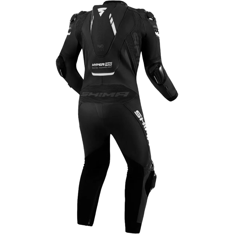 Costum moto din piele Shima Hyper-RS negru-alb