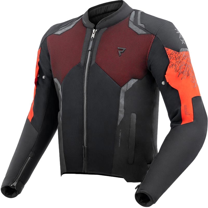 Rebelhorn Jax jachetă de motocicletă negru și roșu