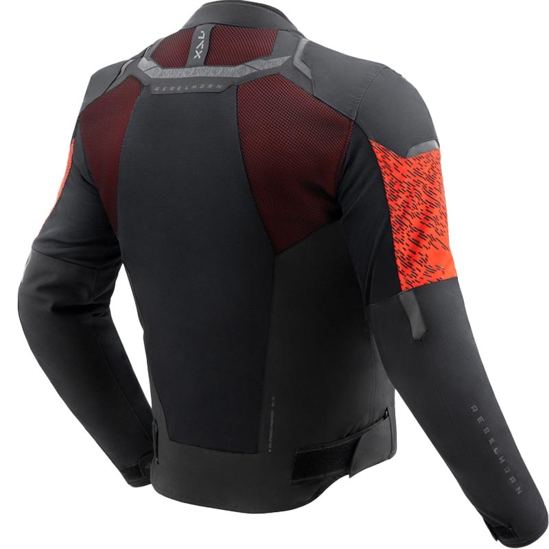 Rebelhorn Jax jachetă de motocicletă negru și roșu