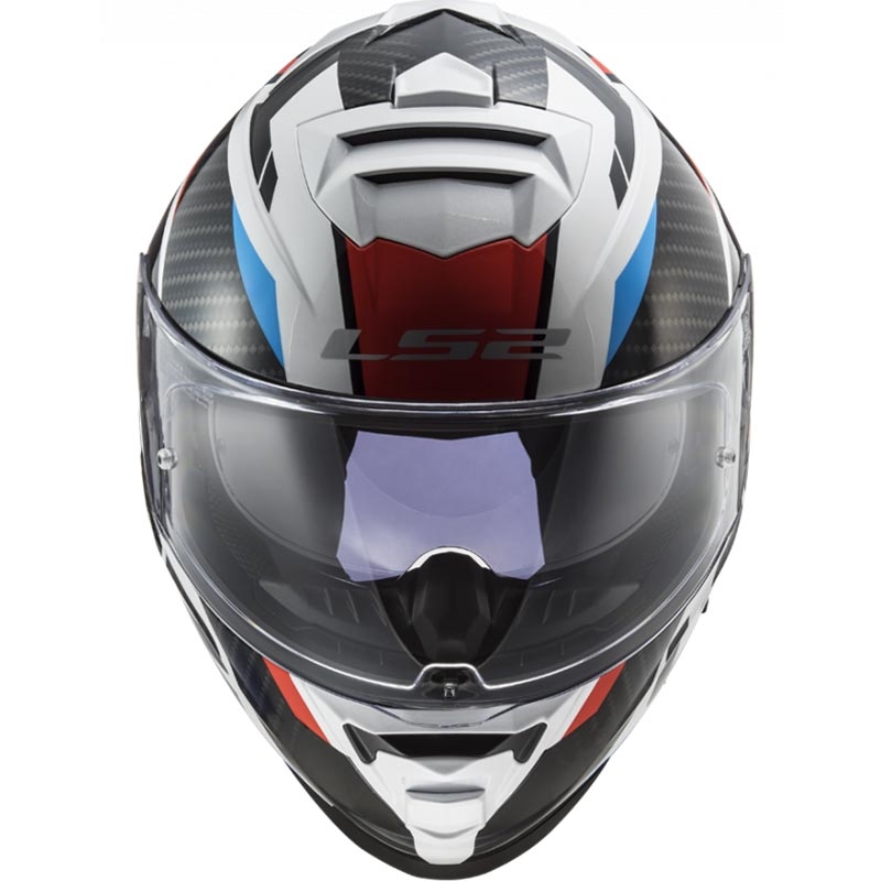 Cască integrală pentru motocicletă LS2 FF800 Storm II Racer alb-negru-roșu-albastru