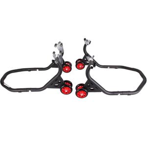 Set suport motocicletă R-TECH EVO (față + spate cu roți)