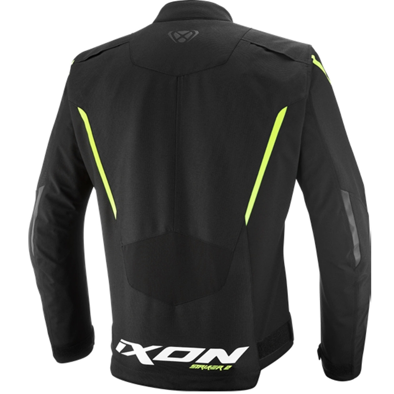 Geacă motocicletă IXON Striker 2 negru-galben fluo