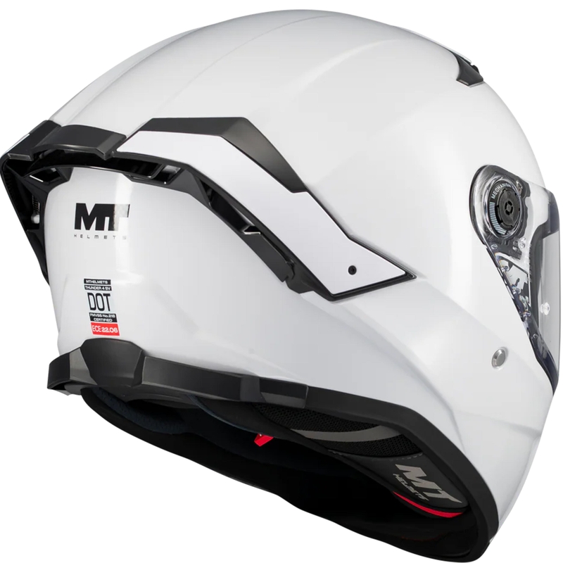 Cască integrală pentru motocicletă MT Thunder 4 SV Pure A0 albă