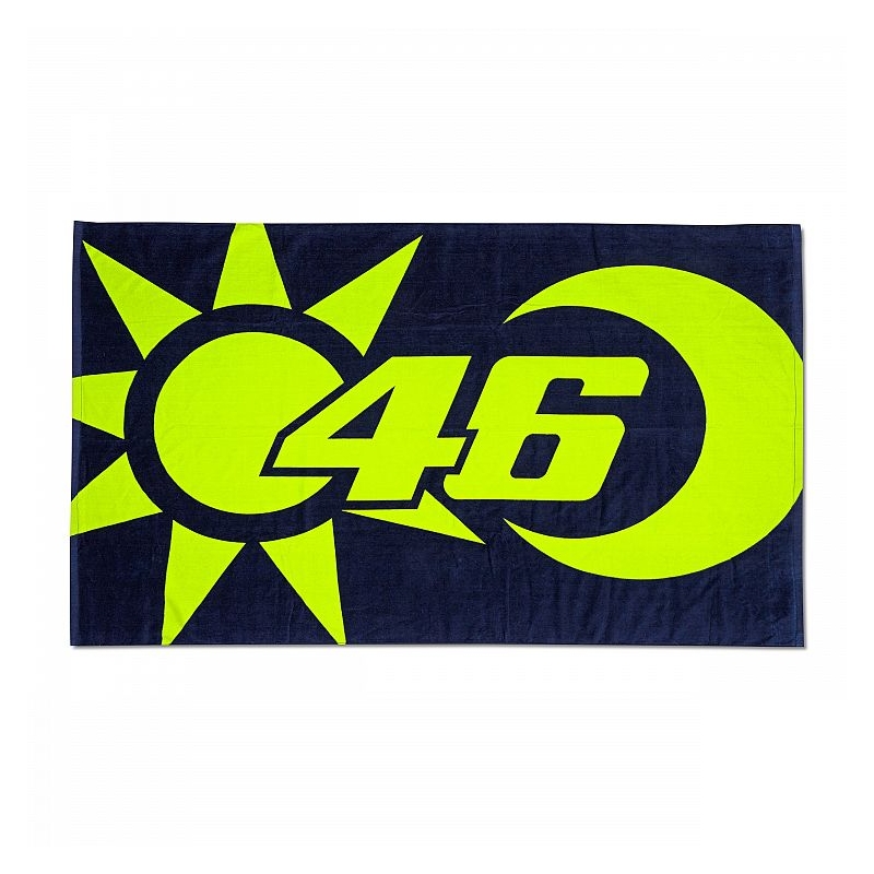 Prosop de baie VR46 Valentino Rossi SUN AND MOON albastru-galben