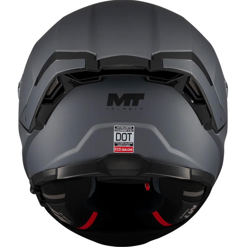 Cască integrală pentru motocicletă MT Thunder 4 SV Pure A2 gri mat