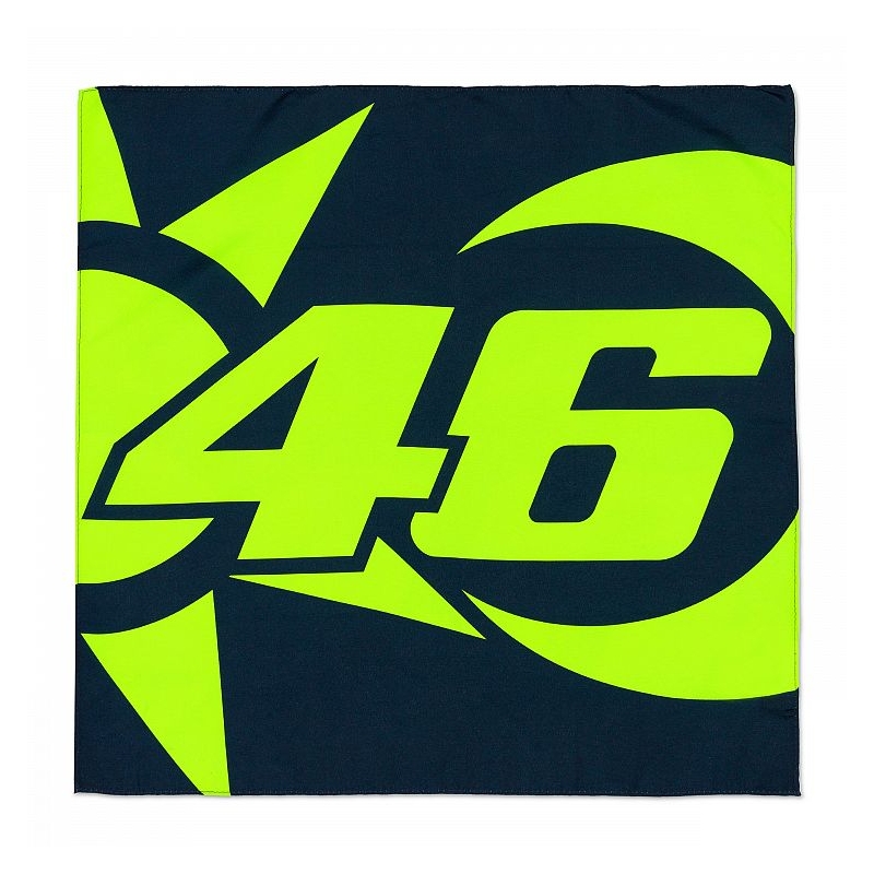 Eșarfă VR46 Valentino Rossi SUN AND MOON albastru-galben