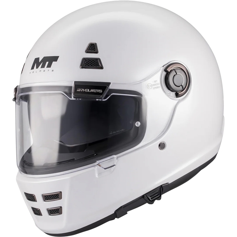 Cască integrală pentru motocicletă MT Jarama SV Pure A0 albă