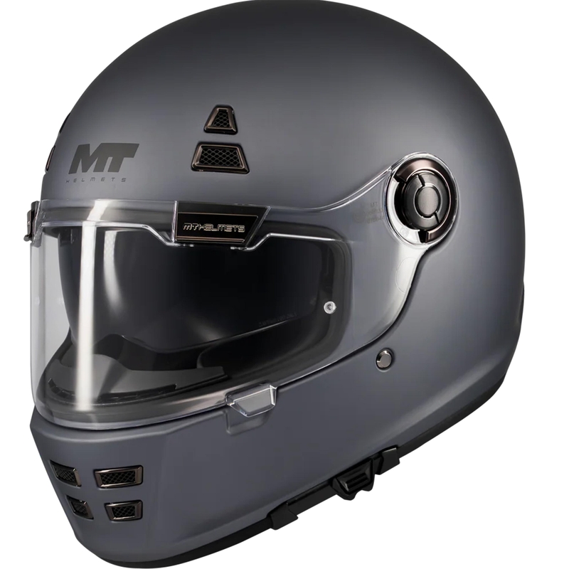 Cască integrală pentru motocicletă MT Jarama SV Pure A2 gri mat