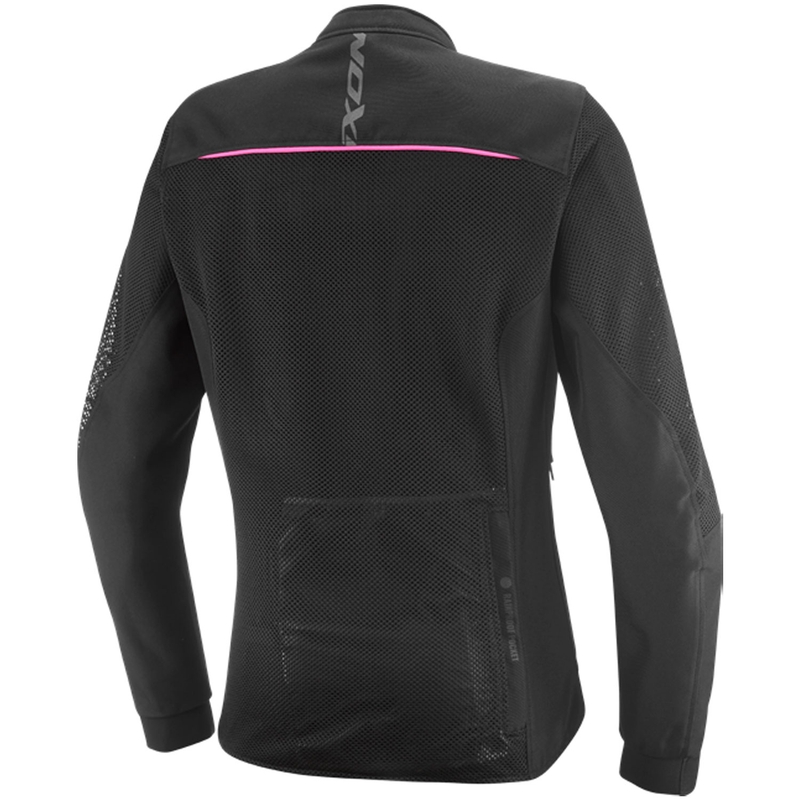 Geacă motociclistă pentru femei IXON Ostro Lady negru-roz fluo