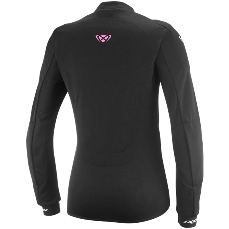 Hanorac motociclist pentru femei IXON Arma negru-alb-roz fluo