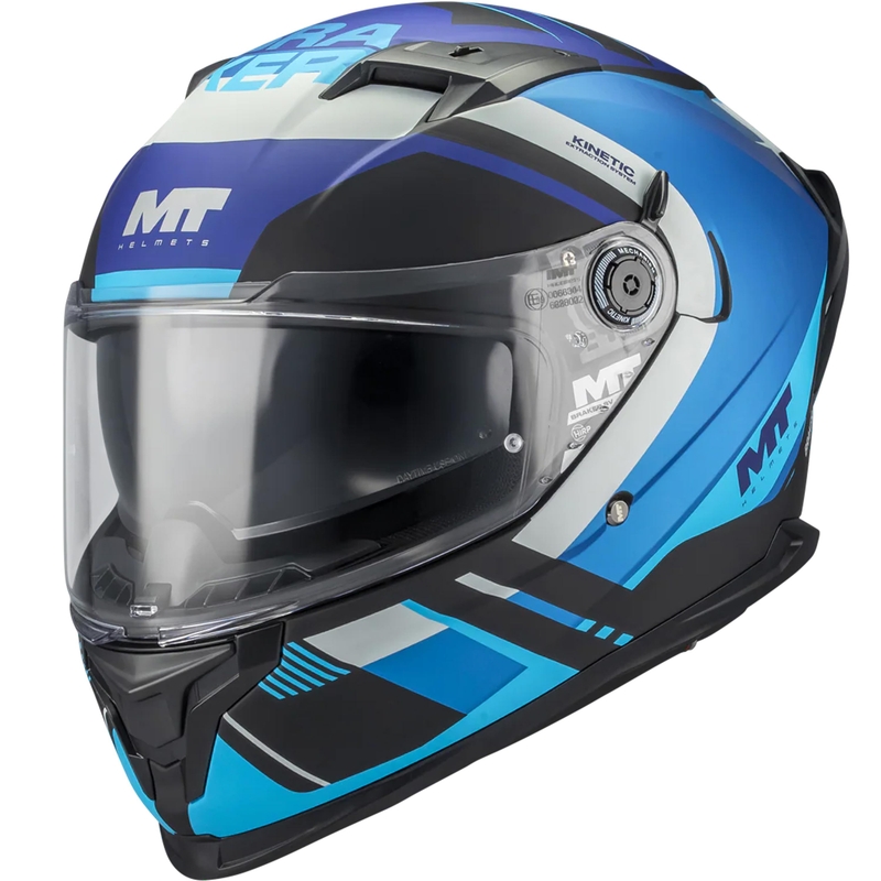 Cască integrală pentru motocicletă MT Braker SV Inception B7 negru-albastru-gri
