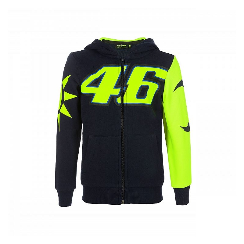 Pulover pentru copii VR46 Valentino Rossi REPLICA albastru-galben