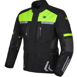 Geacă moto RSA Storm negru-gri-galben fluo