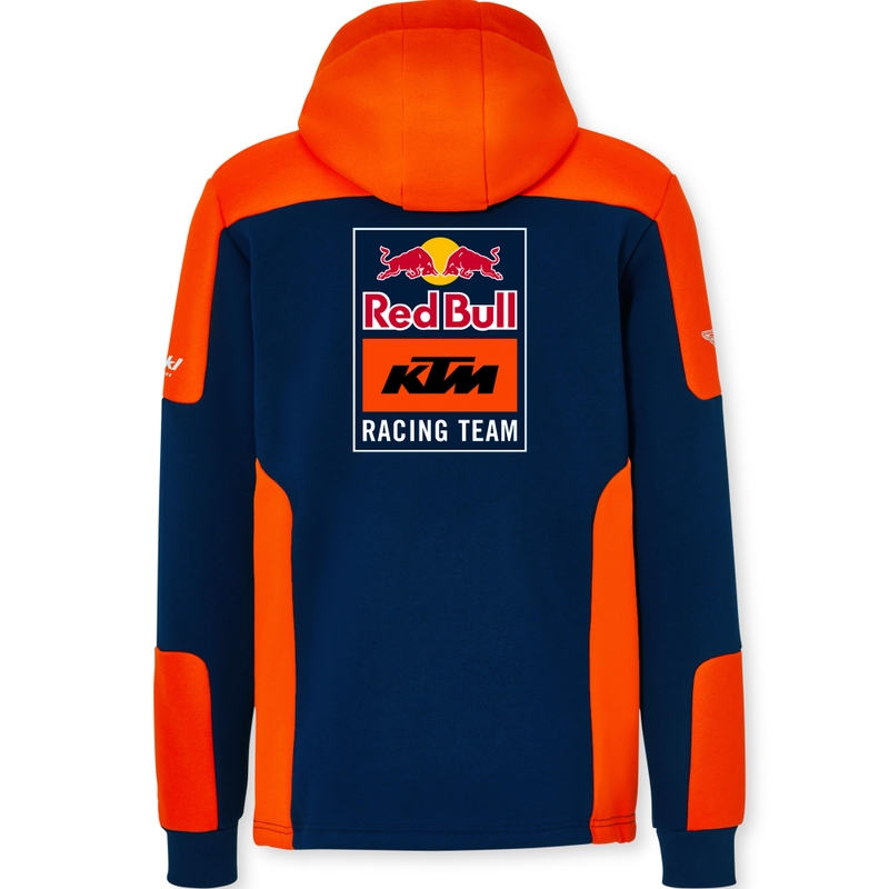 KTM Replica Team cu glugă albastru-portocaliu