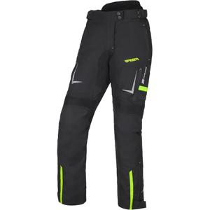 Pantaloni moto dama RSA EXO 2 negru-galben fluo