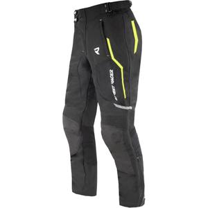 Pantaloni moto Street Racer Flex Air negru-galben fluo