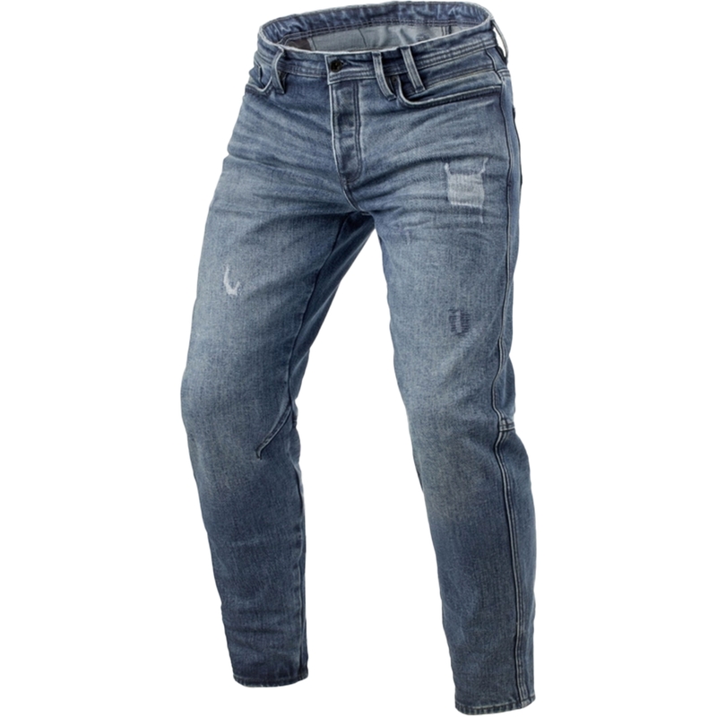 Blugi motociclete Revit Rilan TF albastru mediu vintage