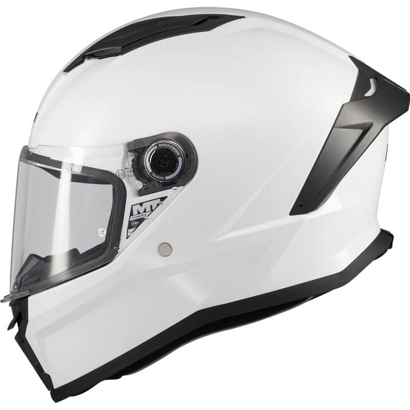 Cască integrală pentru motocicletă MT Stinger 2 Pure A0 albă
