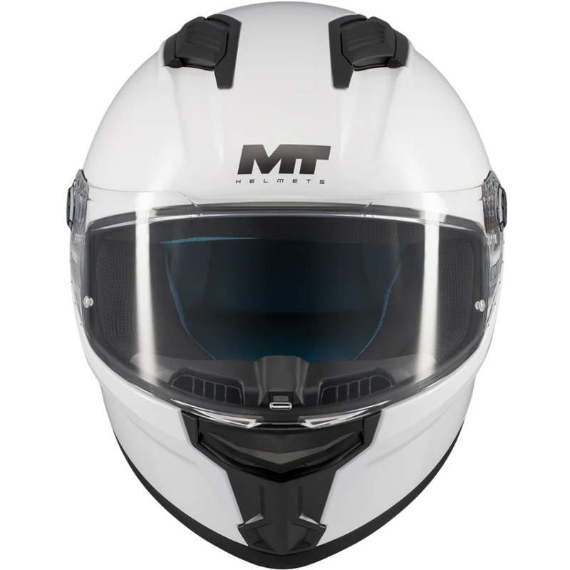Cască integrală pentru motocicletă MT Stinger 2 Pure A0 albă