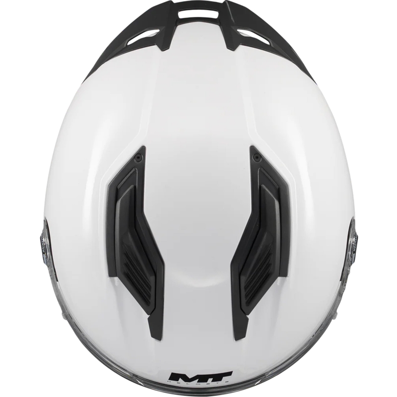 Cască integrală pentru motocicletă MT Stinger 2 Pure A0 albă